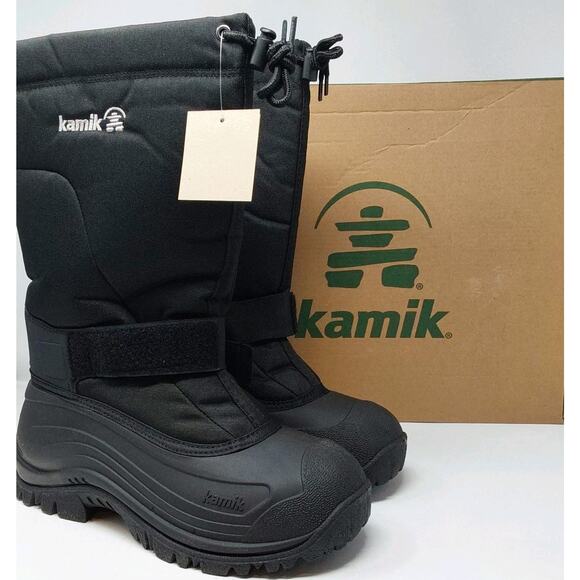 Kamik Men\'s GreenBay 4 Waterproof Insulated Winter Black Boots Mens Size 11 main image 4